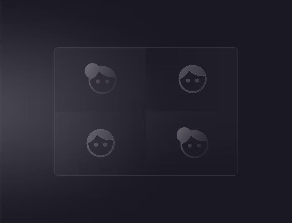 An illustration of four icons of people in a grid